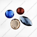 Colored Machine Cut Navette Loose Glass Stone Beads